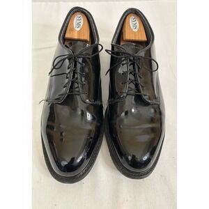 Men's Size 13 E US Military Capps Oxford High Gloss Dress Shoes Black Grade A